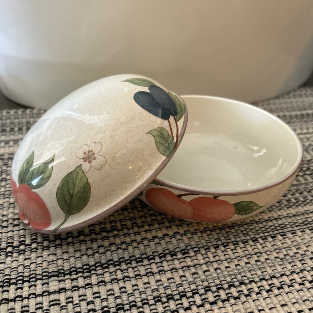 Mikasa Country Classic DC014 FRUIT PANORAME Trinket Dish, Malaysia